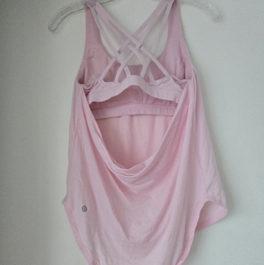 Lululemon free to be serene tank pink pearl 4